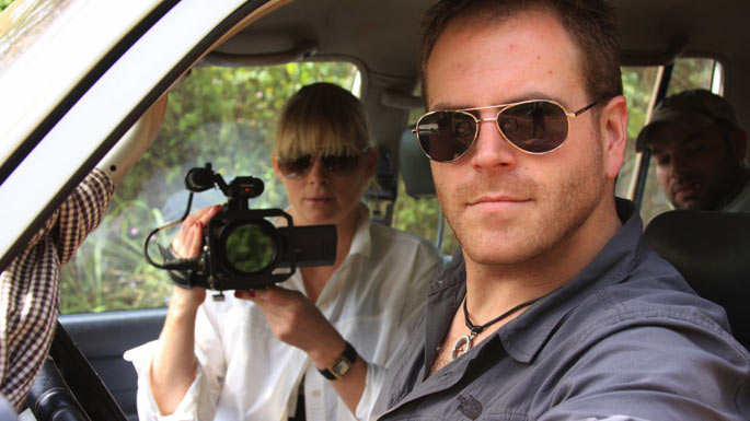 Josh Gates and part of Team Truth; image from Destination Truth's website on Syfy