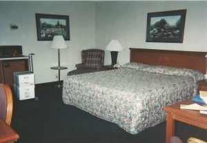 "My accomodations at the Shiloh Inn courtesy of S&W" 