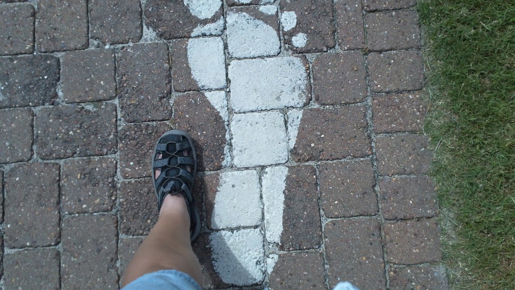 small foot next to Bigfoot