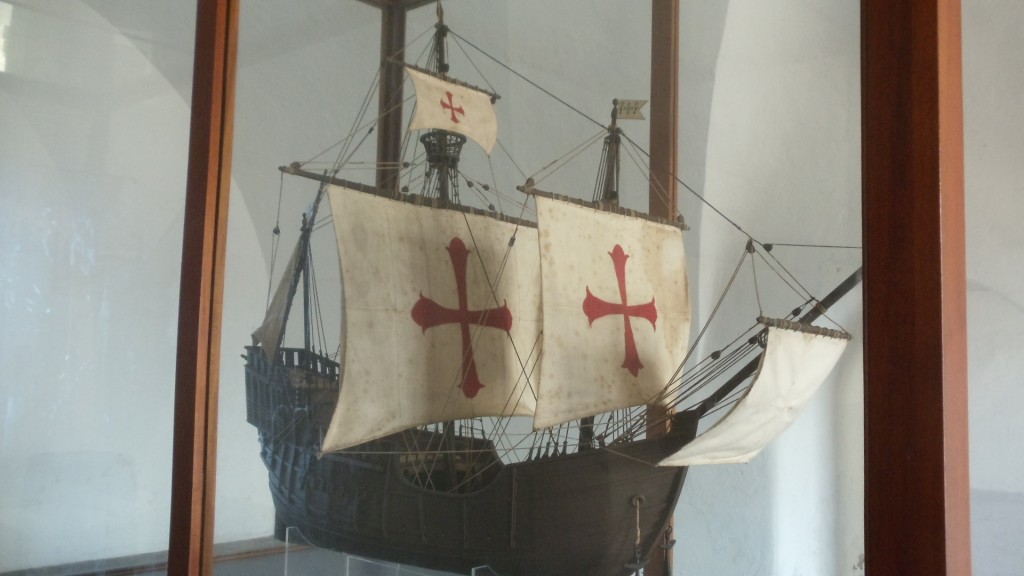 Model of the type of ship that once sailed San Juan's waters.