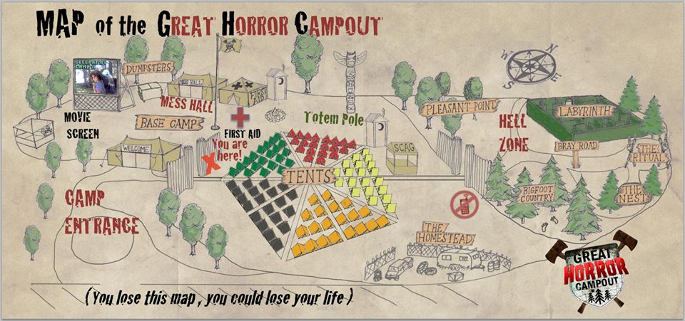 Great Horror Campout Map