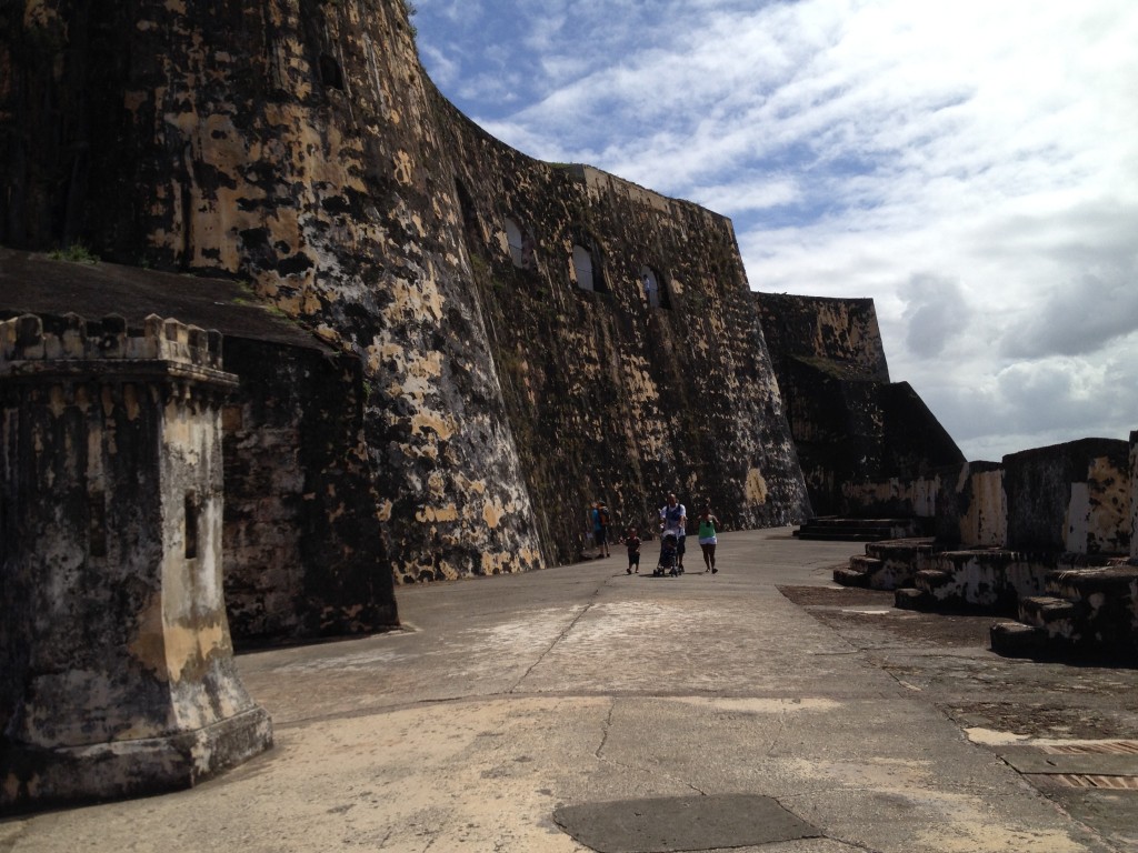 It's easy to see from these high walls rising about the Lower Plaza why this fort was such an effective fortification.