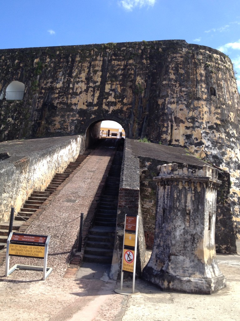 Stairs between El Morro's Lower and Main Plazas