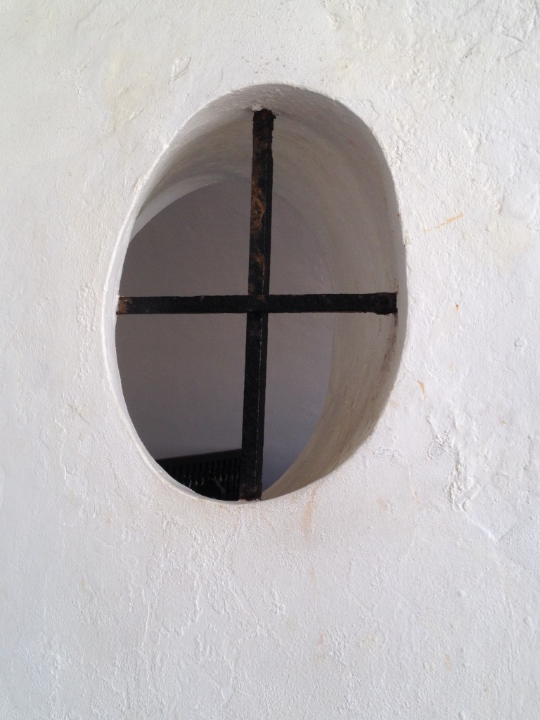 Example of a window within the fort's walls