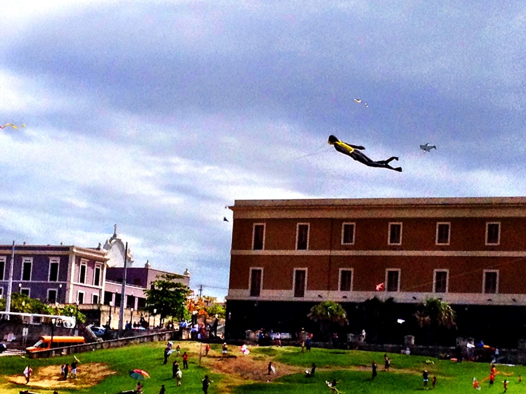 Scuba Kite with Old San Juan Backdrop