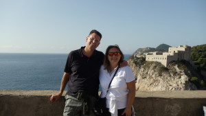 Walking atop the City Walls in Dubrovnik