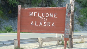 Alaska Welcome Sign