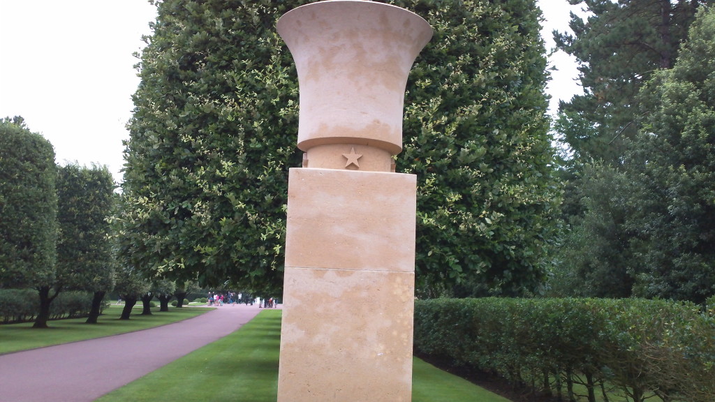 Normandy American Cemetery entrance column