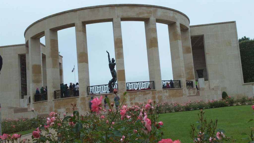 Backside of the Memorial at the Normandy American Cemetery