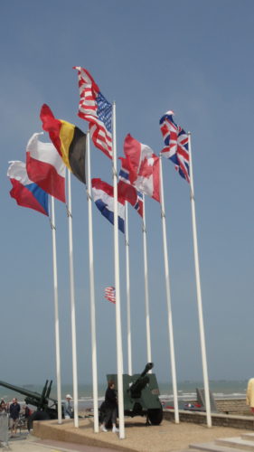 Flags at Arrowmanche