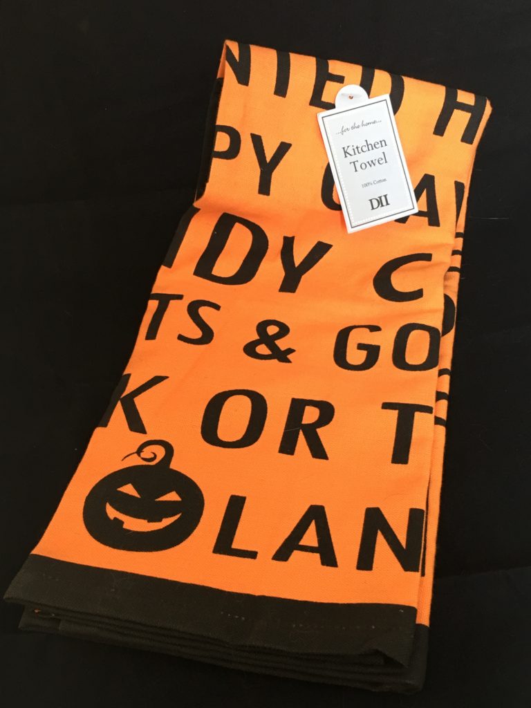 Halloween dish towel