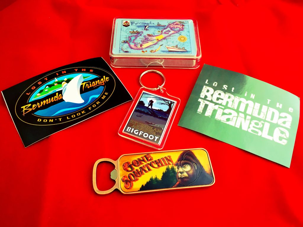Bigfoot and Bermuda Triangle souvenirs