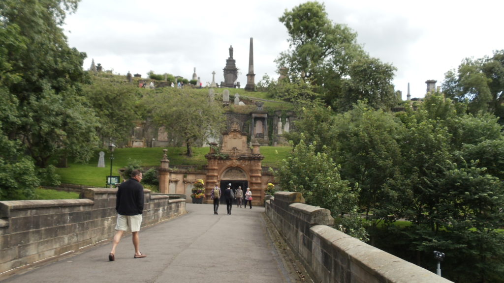 Entering Glasgow Necropolis