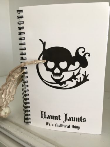 Haunt Jaunts It's a Skulltural Thing Skull notebook