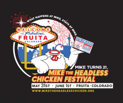 Mike the Headless Chicken Festival logo 2019