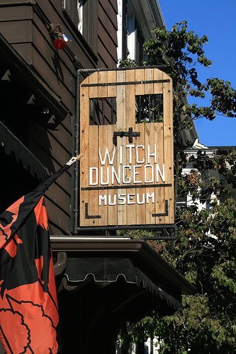 Witch Dungeon Museum sign