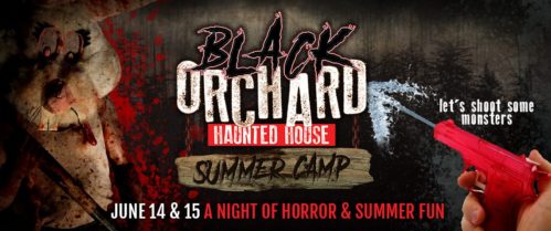 Black Orchard Haunted House Summer Camp logo