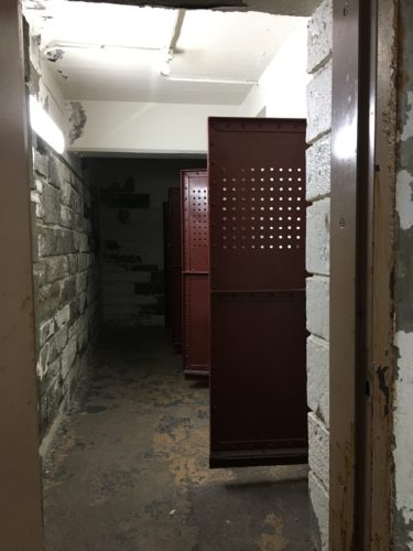 Room leading to three solitary confinement cells in the Hole Brushy Mountain