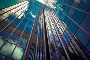 skyscraper glass facade 