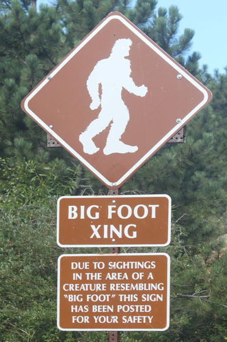 Bigfoot Xing Sign