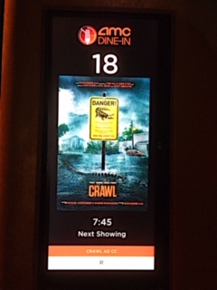 Crawl AMC theater marquee