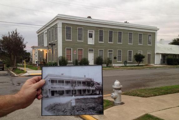 Magnolia Hotel before and after