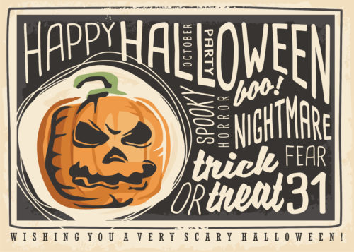 Happy Halloween Trick or Treat Graphic