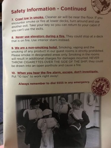 Queen Mary Safety Information