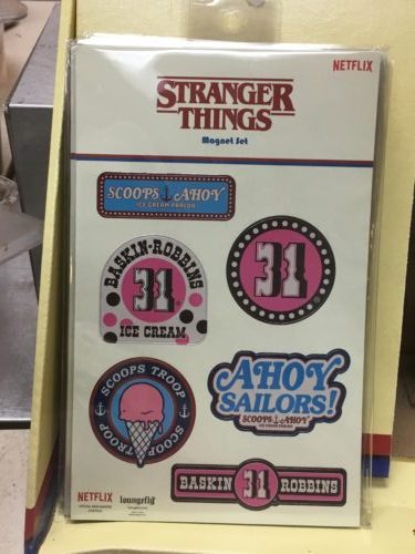 Scoops Ahoy Stranger Things Baskin Robbins Stickers