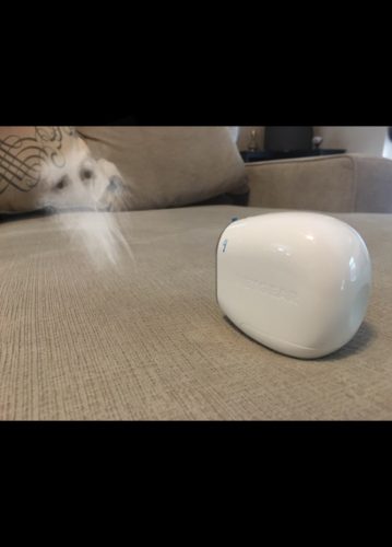 Home security camera pointing at a ghost
