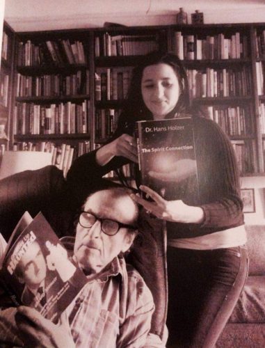 Alexandra Holzer with her father Dr Hans Holzer