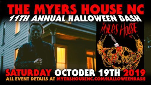 Myers House NC Halloween Bash 2019 banner