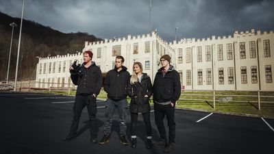 Dakota Laden, Chelsea Laden Tanner Wiseman, and cameraman Alex Schroeder at Brushy Mountain State Penitentiary