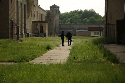 Zak Bagans and Aaron Goodwin wander through Joliet Prison
