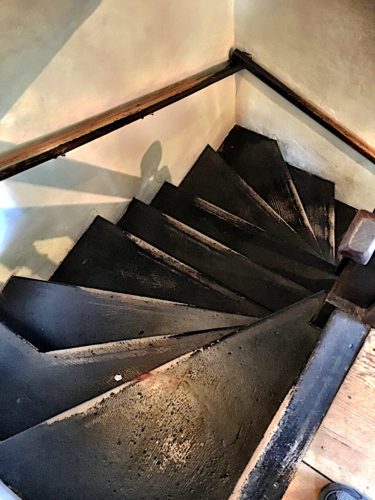 The Witch House stairs down