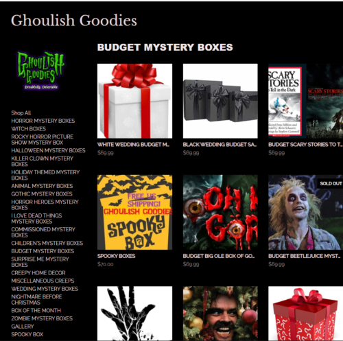 Ghoulish Goodies Budget Box Screenshot