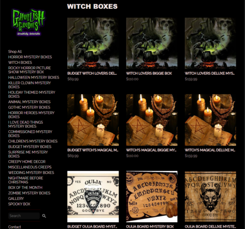 Ghoulish Goodies Witches Mystery Boxes Screenshot