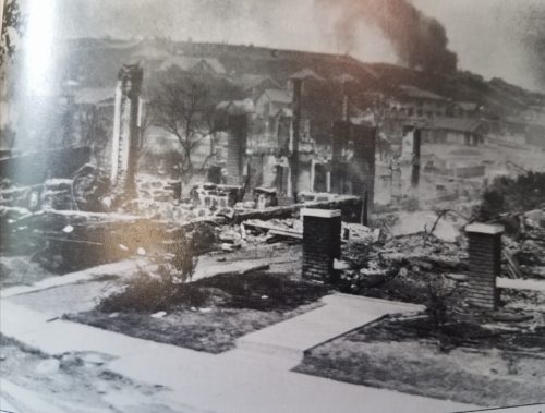 Ruins of burned buildings from Tulsa Race Riot