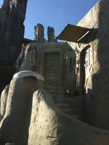 Batuu architecture at Star Wars: Galaxy's Edge at Disneyland