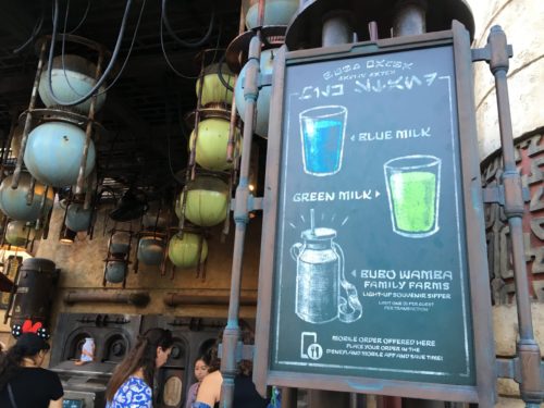 Milk Stand at Disneyland's Star Wars: Galaxy's Edge