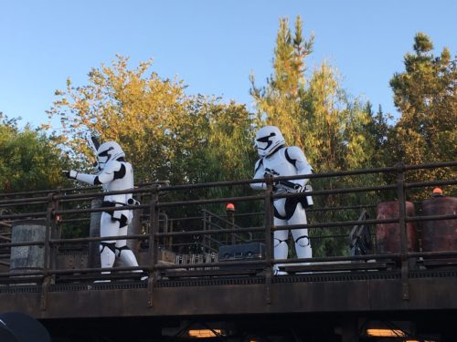 Storm Troopers at Disneyland's Star Wars: Galaxy's Edge