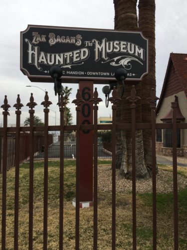 Zak Bagans Haunted Museum Sign