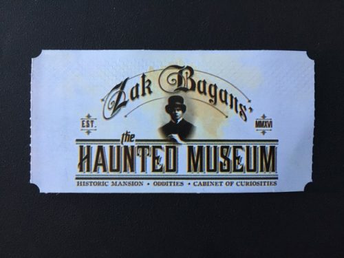 Front of the Fortune from the Zak Bagans fortune teller machine