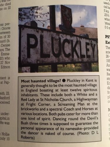 Pluckley Most Haunted Village Guinness Entry