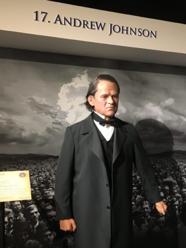 Andrew Johnson wax figure
