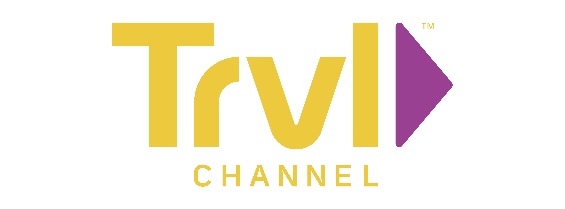 Travel Channel gold and purple on white logo 2020