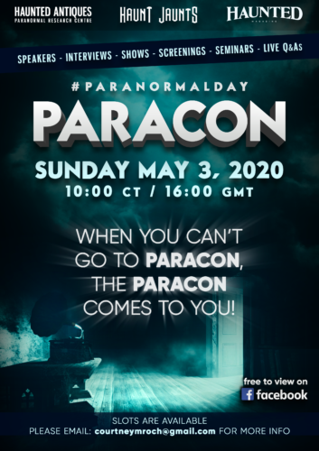 The Paranormal Day Paracon poster blue