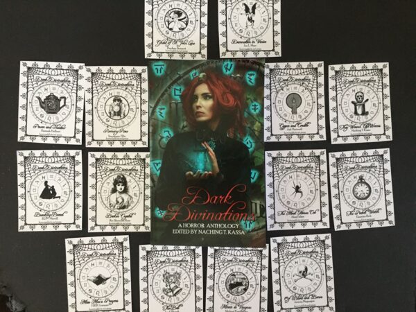 Dark Divinations book with tarot card set