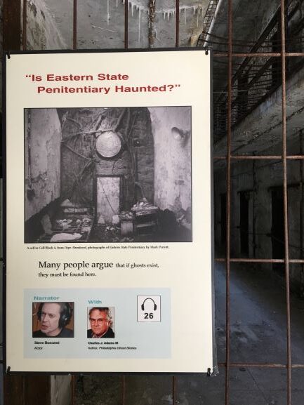 Eastern State Penitentiary haunted sign