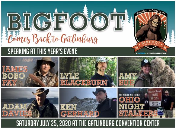 Smoky Mountain Bigfoot Conference 2020 poster